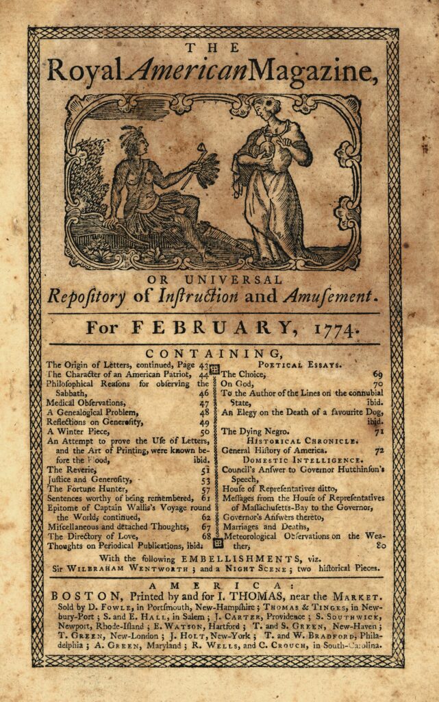 Historic etching of Paul Revere.